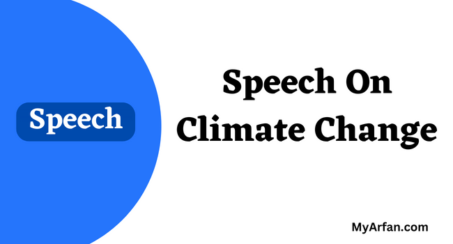 Speech On Climate Change