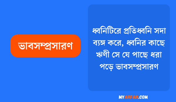 ধ্বনিটিরে প্রতিধ্বনি সদা ব্যঙ্গ করে