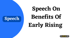 speech on benefits of early rising in 200 words