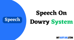 write a speech on dowry system