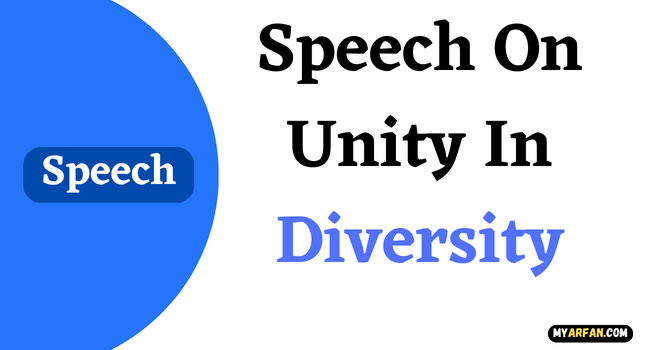 2, 3 Minutes] Easy, Speech On Unity In Diversity [1