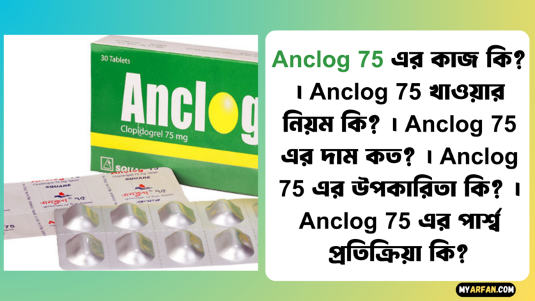 Anclog 75 এর পার্শ্ব প্রতিক্রিয়া